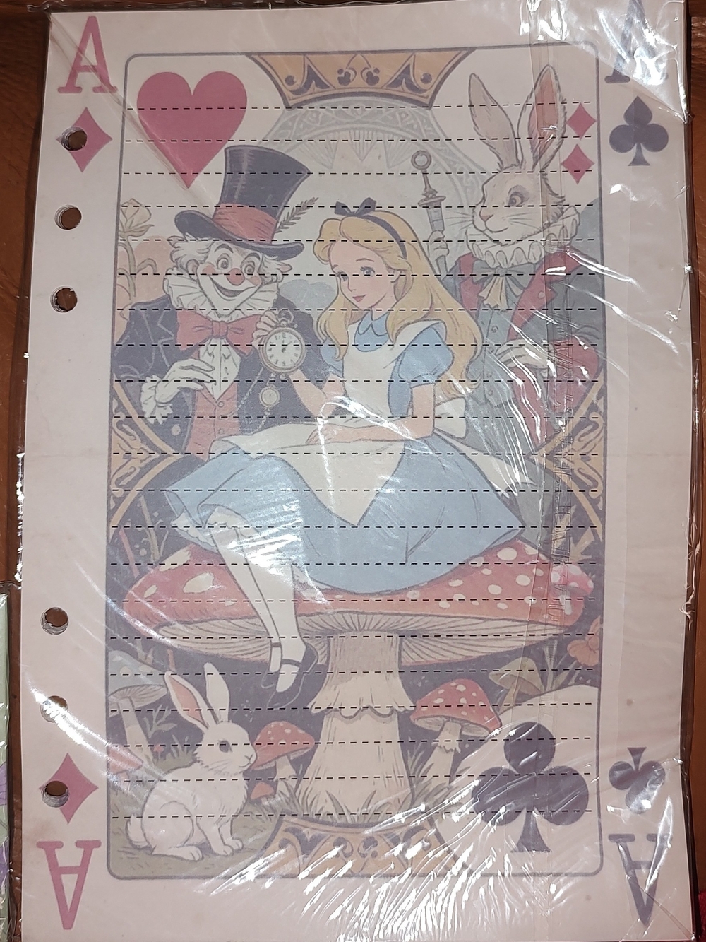 New! A5 Alice In Wonderland  Refill Notebook Paper
